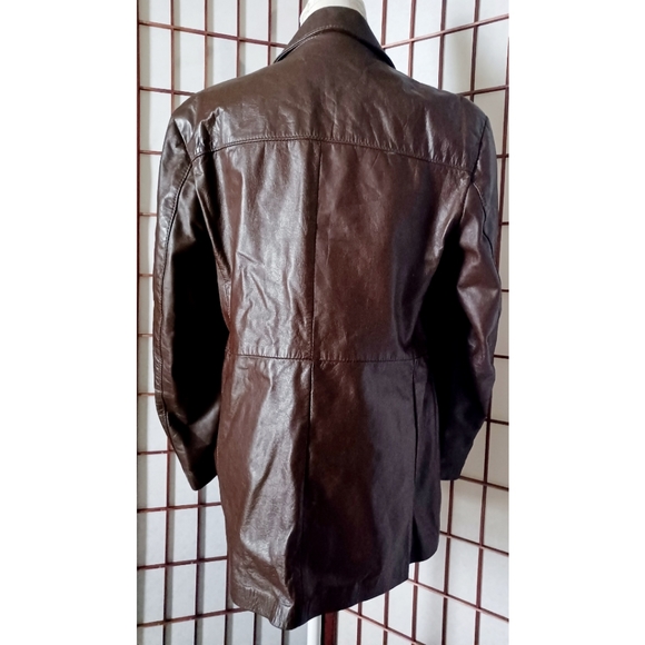 Ralph Edwards Men's Vintage Brown Leather Sports Jacket - Picture 4 of 16